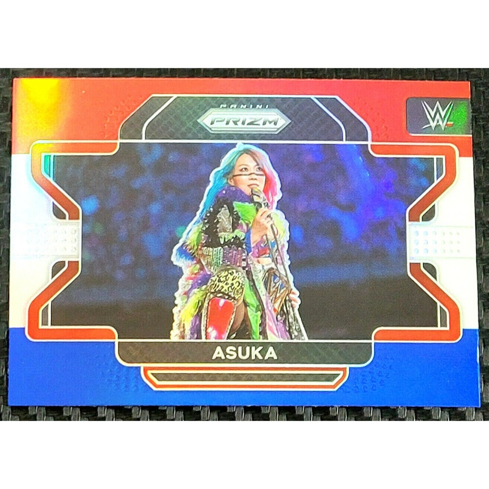 2022 WWE PANINI PRIZM -‎ ASUKA - RED WHITE BLUE PRIZM SP